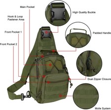 Tactical Men Backpack Sling