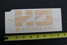 Adesivo H2O sport sci d'acqua surf tavole wakeboard arancione D1 finestra surf DECAL