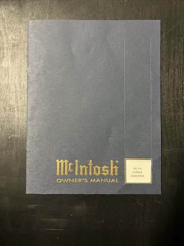 Manuale mcintosh mc150 - manuale,