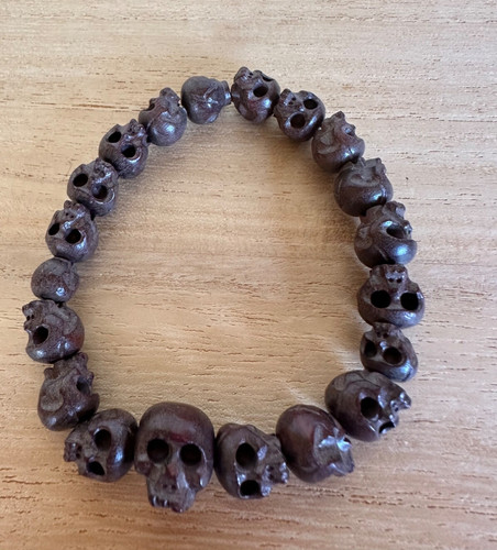 Bracciale con perline - , teschio