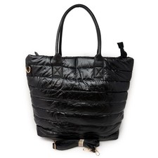 Borsa nera trapuntata donna