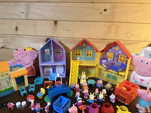 Peppa pig lot - house, case