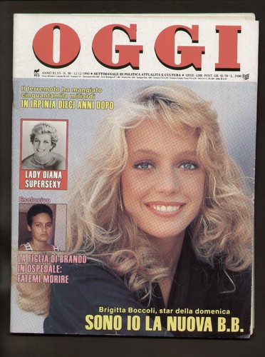 Oggi 1990 boccoli lady - boccoli,