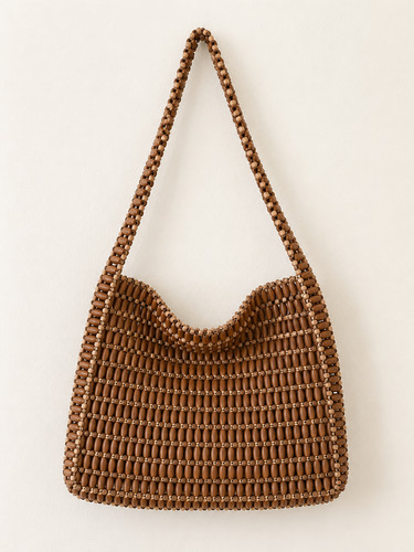 Borsa tracolla legno con - borsa, a