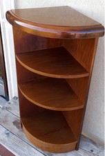 Angoliera Antica Libreria NOCE MASS Tavolino Ripiani Vetrina Espositore a Giorno