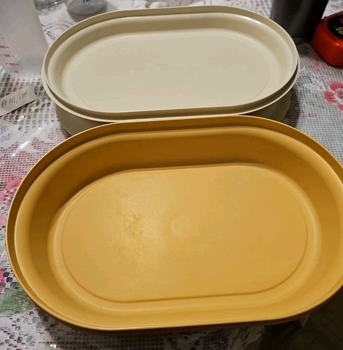 Vintage tupperware oblungo - vintage,