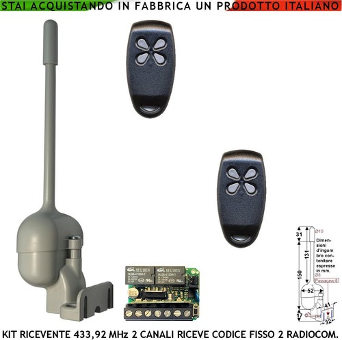 Ricevente radio 433 mhz - 433,92,
