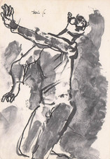 33-5E DISEGNO DARIO FO TEATRO OCCHIO RICCIONE VIAGGIATA GABINETTO SINDACO MILANO