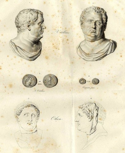 Médailles buste vitellius - médailles,