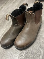 Stivali Blundstone Uomo US10 Marrone 500 Stout Chelsea Abbigliamento da Lavoro Heritage Pelle