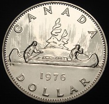 Proof Canada 1976 Canoe