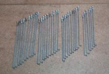 RAGGI Moto ZINCATI 180 mm x 3mm, PIEGA 90°, Wheels Spokes Nipples New Nos Kit 36