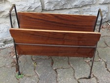 VECCHIO PORTARIVISTE IN LEGNO ANNI '50 (TI-C)