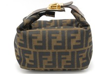 FENDI Zucca Vanity Bag Black