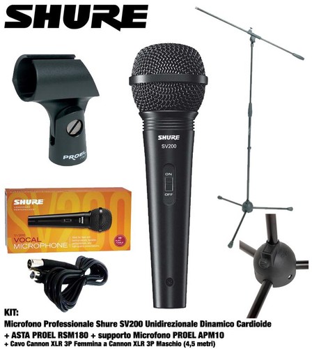 Kit shure sv200 microfono - kit,