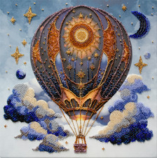 Kit ricamo perline palloncini