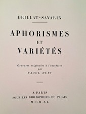 BRILLANT - SAVARIN APHORISMES