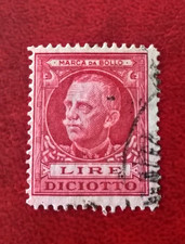 1937 REGNO  SPLENDIDA  MARCA da BOLLO ATTI AMM.VI da Lire 18   USD ROSSO Cat.124