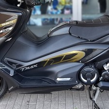 Adesivi 3D compatibili con TMAX 560 2020 per Yamaha T-Max Laterali Boomerang Oro