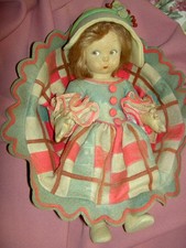 Bambola antica, c1940s, 12"