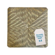 Tomaino Sedute in Paglia per Sedie 37x37 Ricambio Fondi Pisa (4pezzi) Giallo