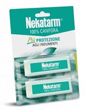 20 TAVOLETTE NEKATARM 100% CANFORA PROTEZ. INDUMENTI ARMADI ANTITARME 50gr