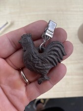 Portachiave Pollo Gallo Gallina  Metallo Epoca