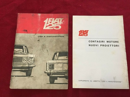 Fiat 125 1967 manuale - fiat, libretto