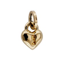 Ciondolo Cuore Lucchetto 3D in