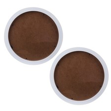  2 cornici rotonde in legno -