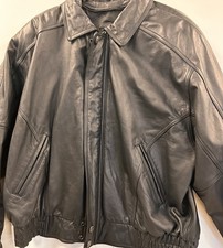 Wilsons giacca pelle nera uomo