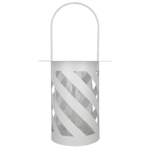 Eco lanterna metallo bianco - lanterna,