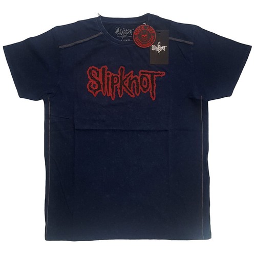 Shirt slipknot logo blu - t-shirt,