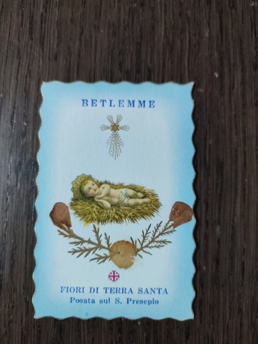 Betlemme holy card - fiori, di