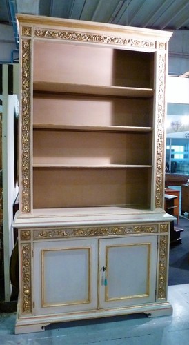 Libreria laccata dorata - libreria,