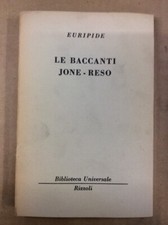 Libro - EURIPIDE - LE BACCANTI