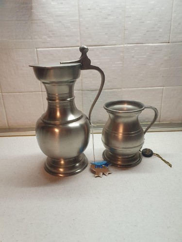 Coppia caraffe peltro - coppia, di