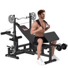 Homcom panca palestra con - panca,