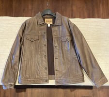 Giacca camionista pelle jeans