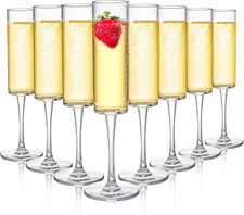 Set di 8 Flauti Champagne