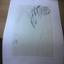 GIACOMO MANZU Acquaforte/Acquatinta Senza Titolo