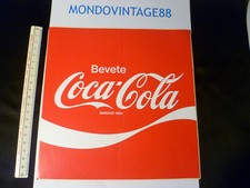 ADESIVO sticker originale vintage ANNI 80 BEVETE COCA COLA 20 x 20 CM BIG SIZE