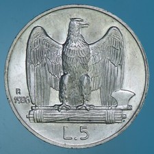 VITTORIO EMANUELE 5 LIRE 1926
