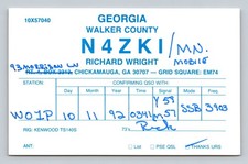Ham Radio QSL N4ZKI Georgia
