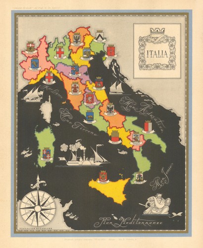 Italia italy pictorial map - /,