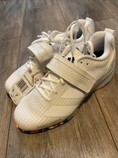 Scarpe da sollevamento pesi Adidas Adipower III bianche IF0521 taglia 6 uomo / 7 Wmns Lift