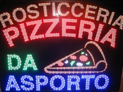 Insegna led con scritto - insegna,
