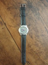 Orologio Waterproof Blob Quartz Cinturino In Cuoio Unisex