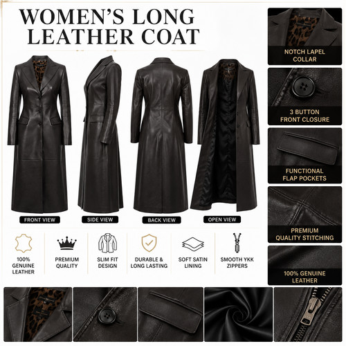 Trench cappotto donna pelle - , di