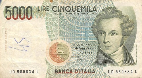 Italy 5000 lire - ,
